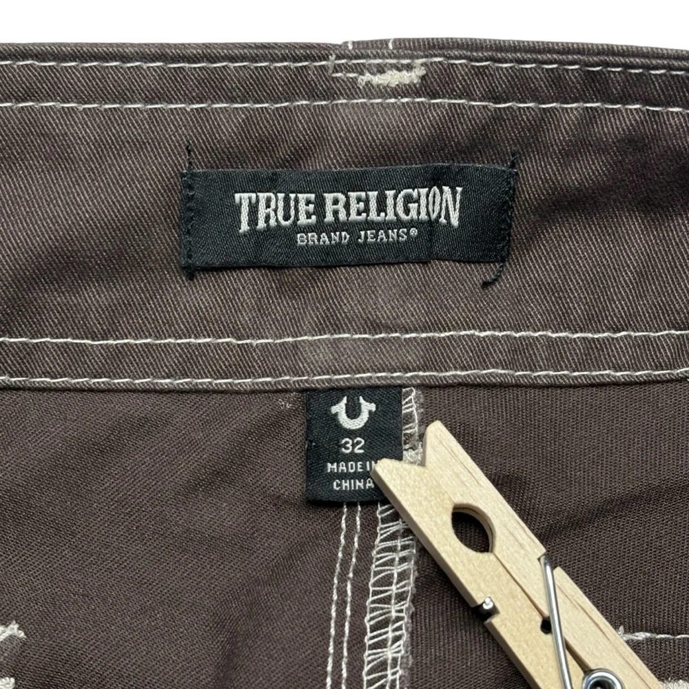 NEW True Religion Cargo Pants Mens Size 32 Bracken Brown Style 108335 (32x32)